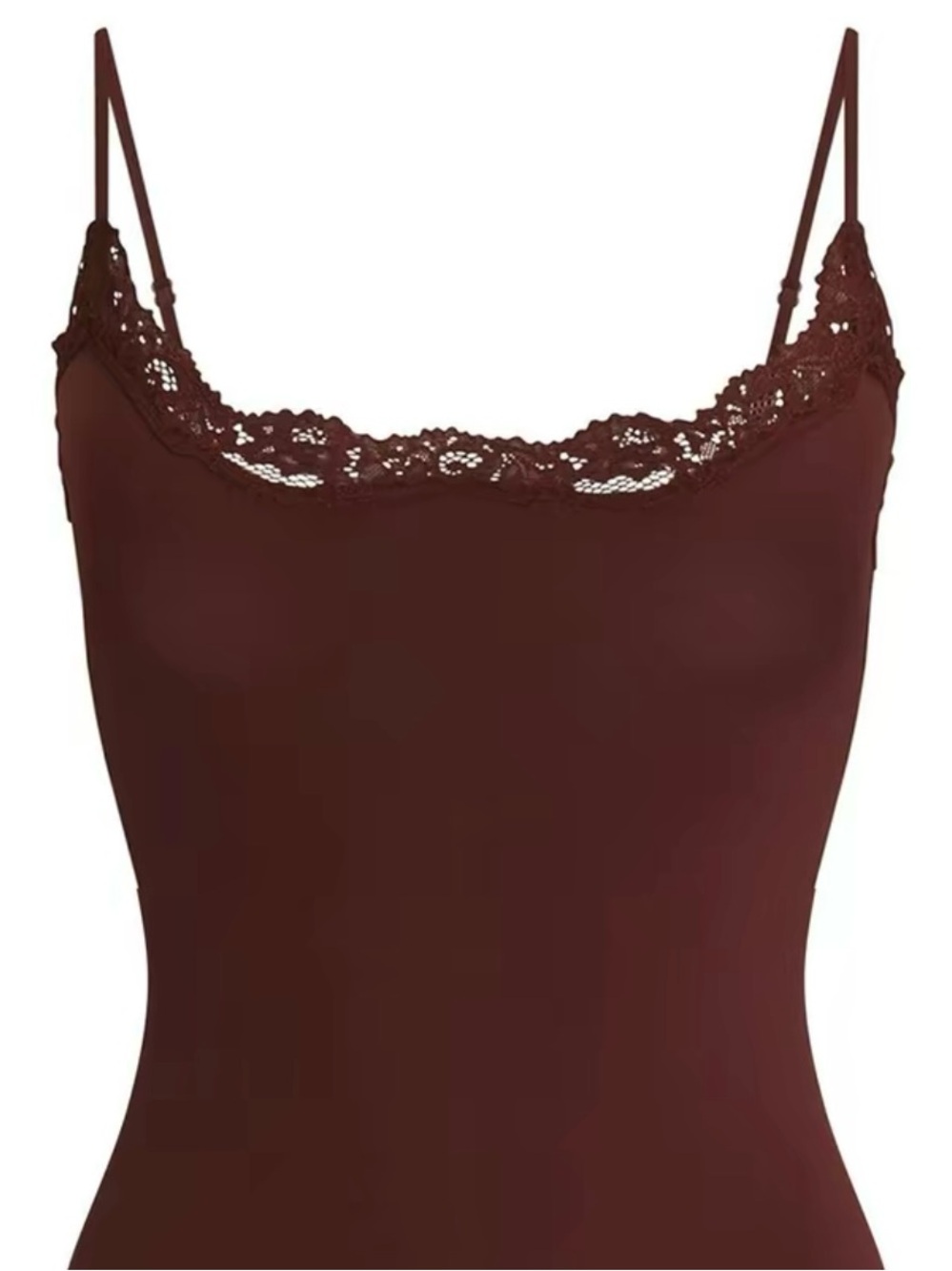 Starrylion Padded Lace Cami Top
Double Lined Sexy Tank Top Spaghetti Strap Cocoa